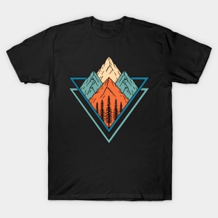 Nature Mountains Triangle T-Shirt